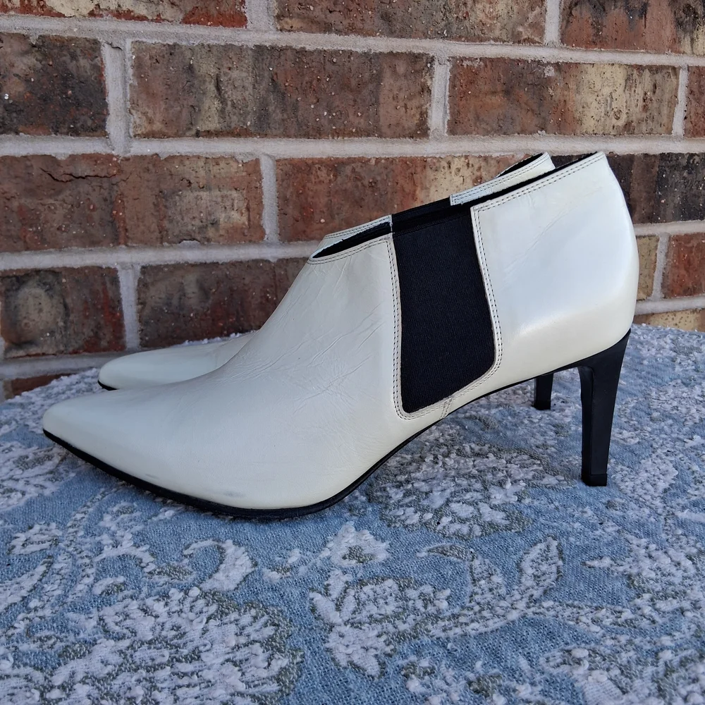 🛍 Rag & Bone Beha Chelsea Stiletto Pull-On Heeled Boots Italian Calf Leather - Picture 7 of 15